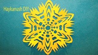 HOW TO MAKE A PAPER SNOWFLAKE EASY STEP BY STEP