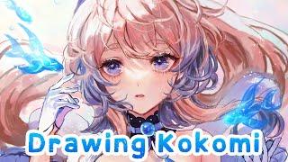 Drawing Kokomi from Genshin Impact | timelapse 