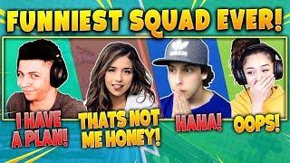 Myth, Pokimane, Cizzorz, Valkyrae! Funniest Squad Ever! Fortnite Battle Royale Highlights Moments!