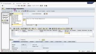 How to create a Purchase Requisition  in SAP -  SAP MM Basic Video