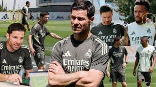 WHAT YOU DIDN’T SEE FROM XABI ALONSO’S FIRST TRAINING SESSION WITH REAL MADRID