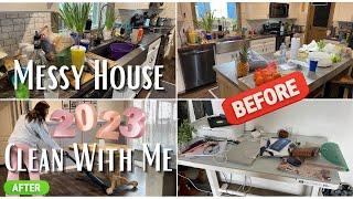 *NEW* EXTREMELY MOTIVATING CLEAN WITH ME / 2023 / CLEANING A REAL LIFE MESSY HOUSE