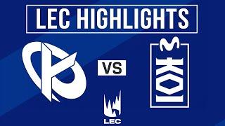 KC vs MKOI ALL GAMES Highlights | LEC Spring Playoffs 2025 | Karmine Corp vs Movistar KOI