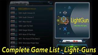 Retro Shooter Game List (Light-Gun)