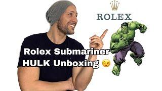 Rolex Hulk Submariner Unboxing