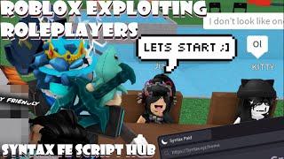 ROBLOX Exploiting || Syntax FE Script Hub Review | Roblox Exploiting