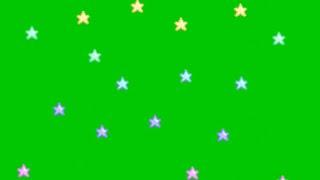 falling stars effects green screen animation