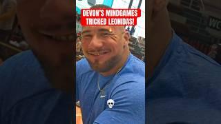 Devon Larratt Tricks Leonidas Arkona With His Mind Games #armwrestling #devonlarratt #leonidas #mind