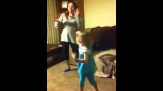 Emm and Maddi dancing