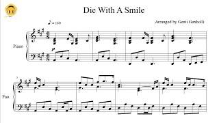 Die With A Smile by Lady Gaga & Bruno Mars (Piano Solo/Sheets)