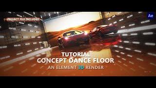 How to create CGI dance floor inside element 3D II After effect II Tutorial II project file included