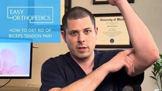 How to get rid  biceps tendon pain