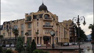 Batumi City Tour, walking on the Black sea coast, Georgia – Batumi in the night