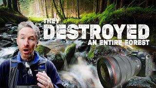 They DESTROYED an ENTIRE Forest   | CANON R5 landscape/ waterfall photography Ireland 4K