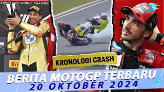 KRONOLOGI Bezzecchi Tabrak Vinales  Bagnaia JENGKEL Diasapi Martin-Marquez  Toprak Juara WSBK