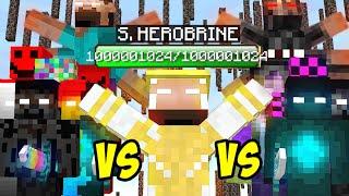 Sentinel Herobrine vs ALL strongest creepypasta mobs p1