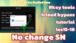 Rkey tools icloud bypass tutorial | No change serial number required