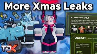 TDX More Xmas Leaks #83 (Dr Xenon Model, Cryo Enemies, Quests, Loadouts) Tower Defense X Roblox