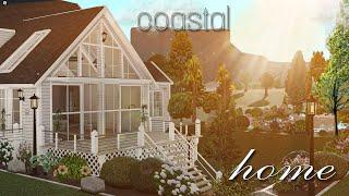 Bloxburg || Coastal suburban role-play house speedbuild