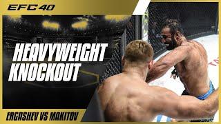 EFC 40: Heavyweight Slugfest ends in KO | Amin ‘Wolf’ Ergashev vs Alan Makitov