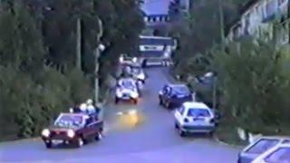 Kirn 1991: Autokorso nach Rückkehr von Olympia-Berlin durch Kirn