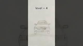 Land Cruiser Drawing level (0 to 6) #drawing || #shorts #shortsfeed