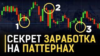 СЕКРЕТ СВЕЧНОГО АНАЛИЗА! КАК ЗАРАБАТЫВАТЬ НА ПАТТЕРНАХ? | Обучение Трейдингу | Бинарные Опционы