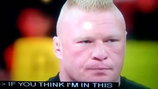 Wwe raw 2/22/16 Brock lesnar brutly attack Ambrose