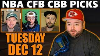 Tuesday Picks with Kyle Kirms | CFB NBA CBB December 17th