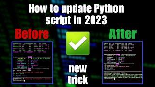 How To Update Python Script | طریقه اپدیت کردن پایتون اسکریپت