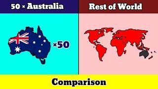 Let's Compare 50 Australia VS Rest of World | Country Comparison | Data Duck