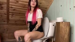 Cute Girl diarrhea #diarrhea #toilet #fart #poop #cute