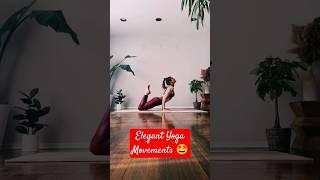 Elegant Yoga Movements  #elegantstyle #yoga #yogamusic #usayoga #shorts