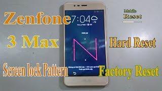 Hard reset zenfone 3 max to bypass screen lock pattern.