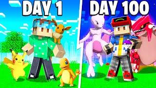 I Spent 100 DAYS in Minecraft PIXELMON... Here's What Happened