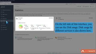 How to check disk and bandwidth usage in Plesk   HostNamaste