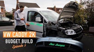 VW Caddy 2K Budget Build | Door Hinge & VW Touran Bumper | Episode 2