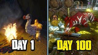 SURVIVING 100 DAYS ARK MOBILE HARDCORE (THE END) DAY 90 TO 100