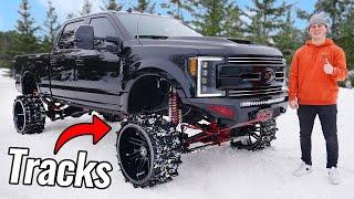 Budget Snow Tracks on my Sema Truck