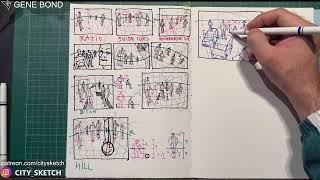 How to draw proportions in perspective properly. Move objects in perspective