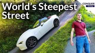 Driving On The Steepest Street In The World