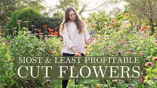 Most & Least Profitable Cut Flowers I Grew in 2023  First Year Backyard Cut Flower Farm Australia