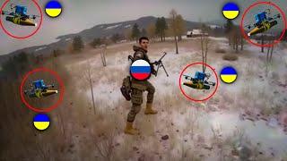 "Ukrainian FPV Drone Tracked and Destroyed a Russian Position"