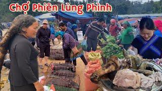 Chợ Phiên Lùng Phình / Bán Toàn Đồ Rừng Quý Hiếm, Ẩm Thực Toàn Món Ngon Hấp Dẫn |Quốc Kỳ Vlog