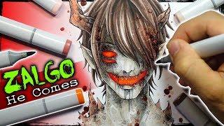 Zalgo "He Comes" Creepypasta Story + Drawing (Scary Stories)