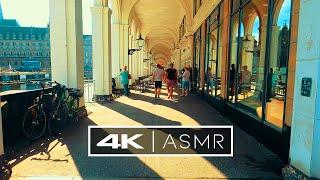 City walk Hamburg / City Centre - Germany  | SUNSHINE | 4K UHD | ASMR