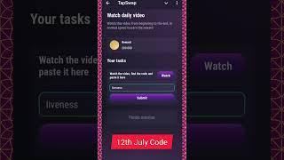 Tapswap : Watch daily video (4) || Tapswap cinema code #trending #viral #tapswap #crypto