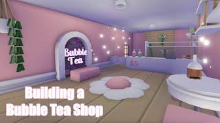 I can't BELIEVE this HAPPENED again  Bubble Tea shop Speed build in Adopt me! Roblox