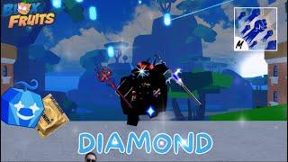 Diamond + dragon trident/midnight blade is op (Blox fruits bounty hunting)