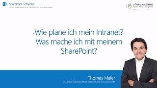 Wie plane ich den Aufbau von meinem Intranet in SharePoint? Was mache ich mit SharePoint?